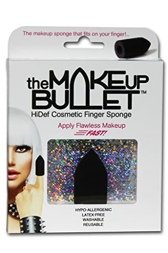 The Makeup Bullet™ Finger Sponge (Black) - The Most Versatile Makeup Sponge - Washable, Reusable, Used Wet or Dry, Latex-Free