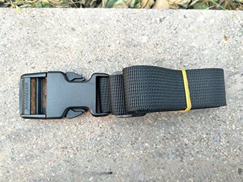 Heavy Duty Luggage Nylon Straps for Backpack Suitcase Belts Quick Realese Bag Buckle Adjustable Travel Accessories Black Replacement Shoulder Straps (type 3)