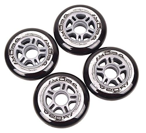 Nils Extreme Castors and wheels Inline Skates Inline 4 Piece for 82 A PU 90x24 Black