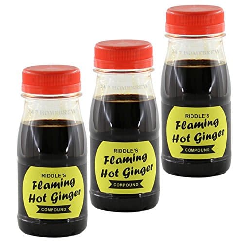 3x Riddles Ginger Compound Flaming Hot X-Hot 125ml Makes 5 pints of Cordial Squash Drink