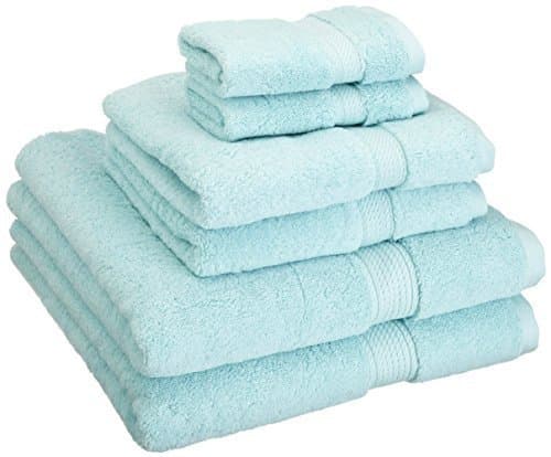 Luxury Bath Towel Set Clearance Bulk, 6 Piece, 100% Egyptian Cotton for Bathroom, 900 GSM Sea Foam by Superior collection