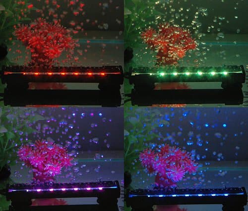 92cm Colour Changing RGB Air Stone Bubble Aquarium Lighting Set (Manufactured with 5050 SMD chips and ideal for any size of Fish Tank, Aquarium or Water feature)