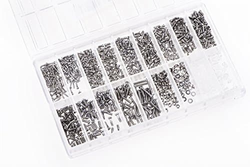 14 Pcs Screw Set for Precision Mechanics Clock Maker Camera Photo + 2x Mixed Nuts + 2X Assorted Rubber