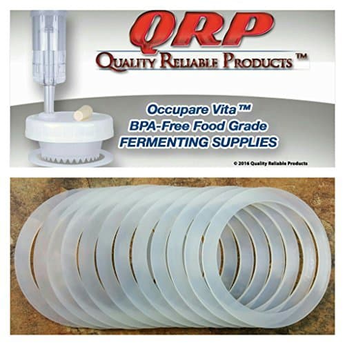 QRP REGULAR OR WIDE MOUTH SEALS Mason Jar Plastic Cap Reusable Silicone Food Grade Bulk Quantities Available (12 WIDE MOUTH) by Quality Reliable Products