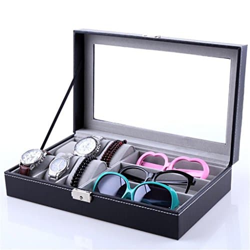 YYHZ-6+3 PU leather Storage box/watch display box/glasses/Watch one box, wear-resistant durable, holiday gifts
