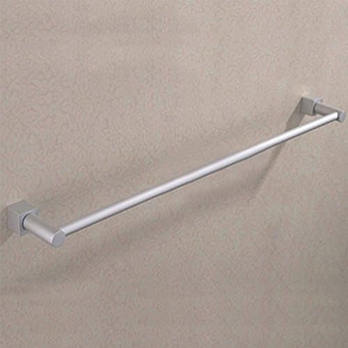XYQX Bathroom Pendant Towel Rack Aluminum Space Single Layer Thick Tube Small Square Towel Bar 60cm