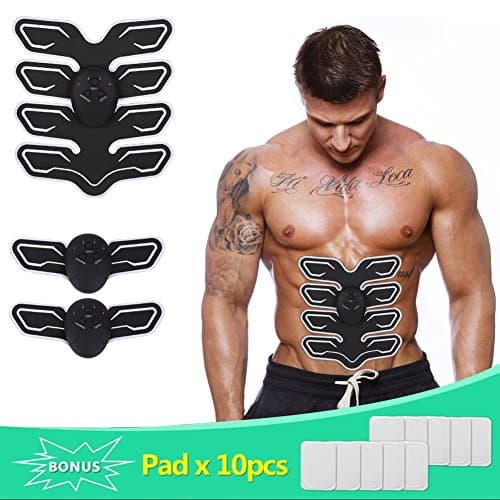 Yiitay ABS Stimulator Muscle Toner, [New Version 2018] Abdominal Toning Belt, EMS ABS Trainer Wireless Body Gym Workout Home Office Fitness Equipment For Abdomen/Arm/Leg Training Men Women