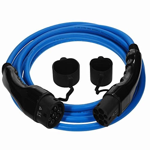 Premium Euro Series EV Charging Cable 3 Phase Type 2 to Type 2 - 32 amp | 7 meter | 22kW - Blue cable with Free Carry Case