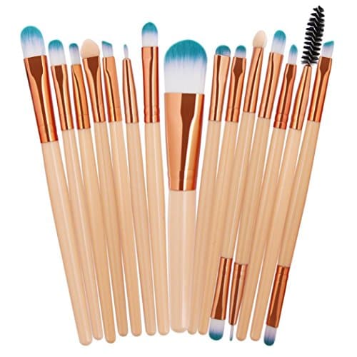 2018 New 15pcs Make-up Brush sets, GreatestPAK Blusher Eye Shadow Brushes Sets (A)