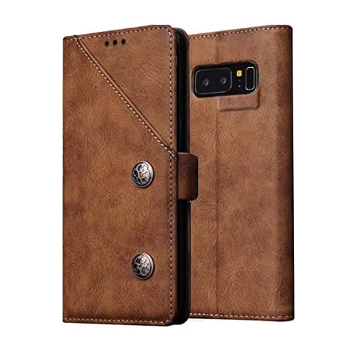 Slim Premium PU Leather Flip Case for Samsung Galaxy Note 8 Case Lbyr Leather Case Shockproof Leather Case Wallet Case With Card Slot and Stand for Galaxy Note 8