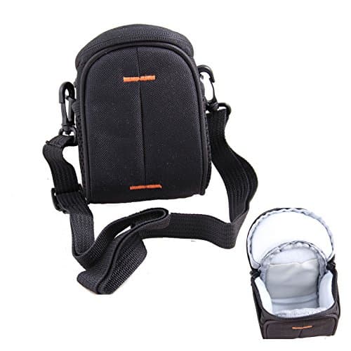 Black Soft Nylon Shoulder Waist Bridge Camera Bag Case For FUJI FinePix F900EXR F800EXR F770EXR F750EXR X-E1 X100S X20 XF1 X100S S8600 X20 X100T X30 X70 XP90;Pentax Ricoh GXR G700 MX-1 WG-M1;Samsung Smart NX1100 NX1000 NX210 NX2000;SONY Cyber-Shot DSC RX100 RX1 HX50 H200 HX50 QX10 QX100 RX100 RX100II RX1R RX100III RX100IIII RX100IV RX1R II QX30 ILCE-QX1;POLAROID iS2132; Sigma DP1 DP2 DP3; Ricoh G700 GR; Sigma DP2 Quattro
