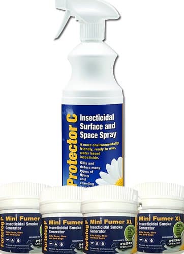 Direct Sales 1 x 1 Litre Bed Bug Killer Spray with Additional 4 x XL 5G Bed Bug Fogger