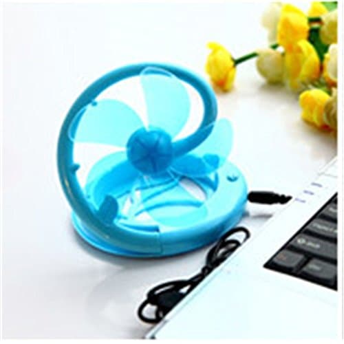PANNIUZHE USB Mini Fan Portable Foldable Mini USB Fan For Laptop PC Notebook (Blue)