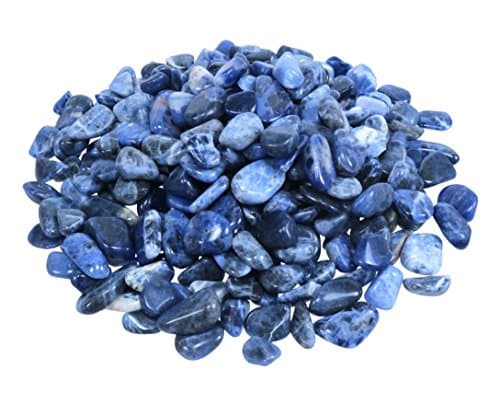 Sodalite Mini Tumbled Gemstone 1000 Gram Chips 7 Diameter 11 mm