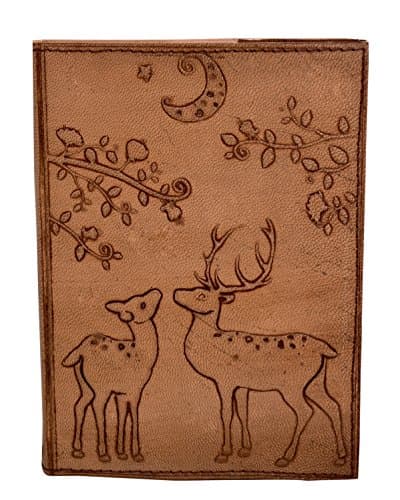 PurpledipLeather Diary/Journal/Notebook 'Eden Garden' With Naturally Treated Paper; Corporate Gift Or Personal Memoir (10762)