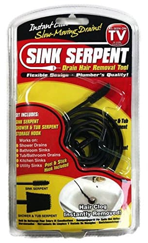 Sink Serpent Hair Removal Tool Bath Shower Basin Clogs Unblock Bathroom Drain