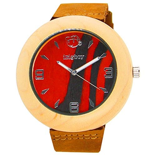 iBigboy Sundry Wood Watch with Multiple Dial and Brown Strap for Lovers Watch