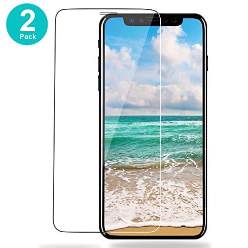iPhone X Screen Protector, [2 Pack] Villstar HD Tempered Glass Screen Protector Film for iPhone X, [2.5D Full Coverage] [Case Friendly] [Anti Scratch] [Easy Install] for iPhone X Screen Protector