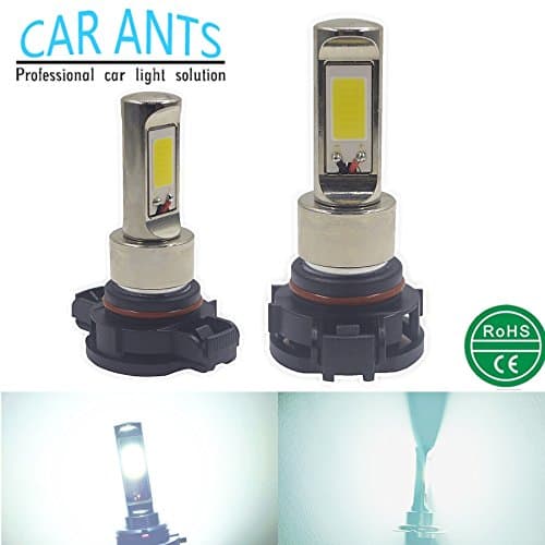 Car Ants Auto Parts Extremely Super Bright COB Chips PSX24W, 30W 1400LM LED Turn signal streering Light Bulbs, Plug-n-Play Cool White Color(pack of 2) (PSX24W)