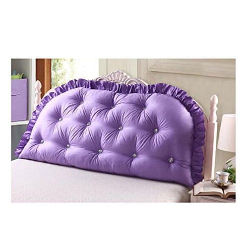 Whole Cotton Bedside Cushion ( Color : Purple )