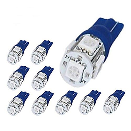 UIOXK 8 x 194 168 2825 T10 5-SMD Blue LED Car Lights Bulbby britelites 261YC