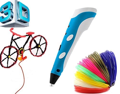 Kinbird 3D Printer Pen 65g Entry Level 3D Stereoscopic Print with Free ABS supplies ,Blue