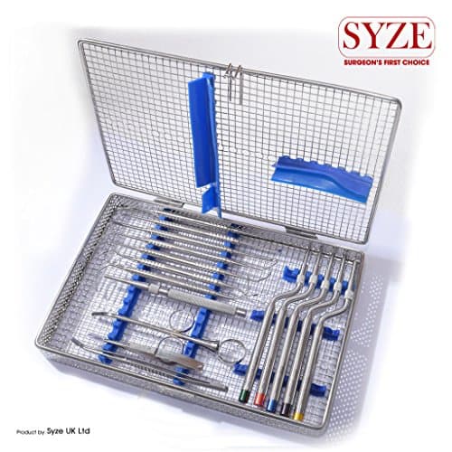 New Dental Bone Grafting Sinus Curette Tamper Packer Scraper Syringe Concave Kit New