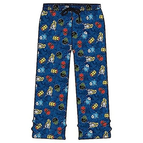OFFICIAL MEN'S MARVEL LOUNGE PANTS PYJAMAS BOTTOM, SIZE S, M, L &amp; XL (MEDIUM)