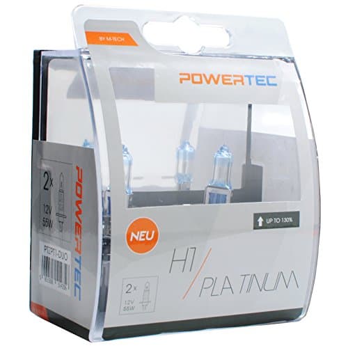 M-Tech ptzpt1-duo PowerTech Platinum + 130% H1 Bulb 12 V 55 W