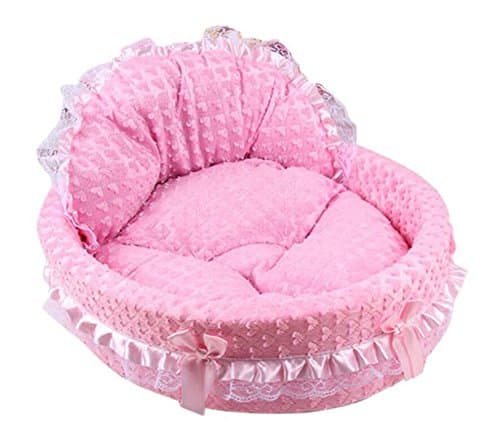 Kelaina Soft Pink Heart Pet Mat Dog Cat Sleeping Pad Bed Puppy Plush Cushion