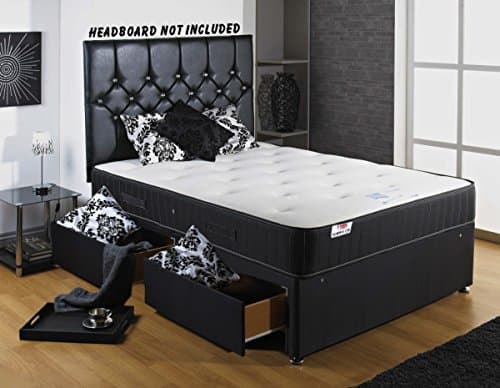 Backcare Support Divan Bed With 2 Drawers and Memory Mattress -Small Double (4’0)