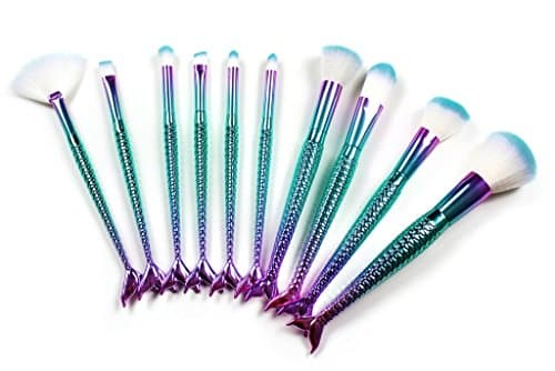 Niko Pro 10 piece mermaid brush set
