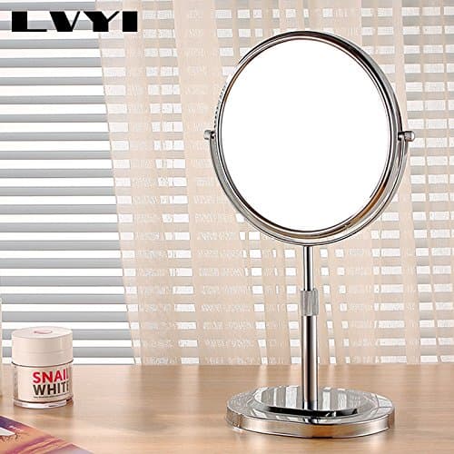 Desktop beauty mirror metal makeup mirror duplex magnifier mirror
