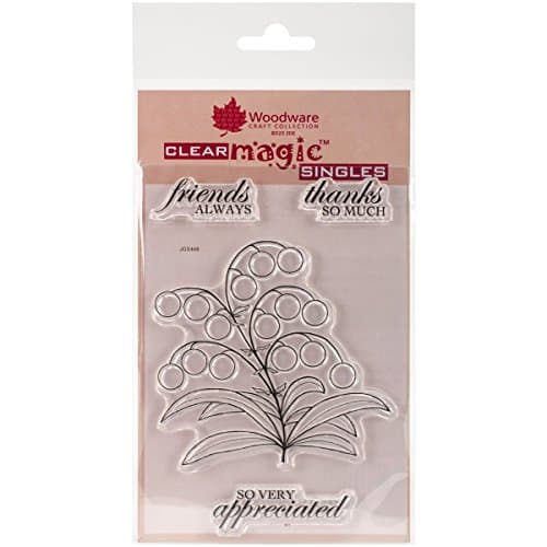 Woodware Jane Gill Clear Magic Stamp-Bubble Bloom-Melanie, Acrylic, A6