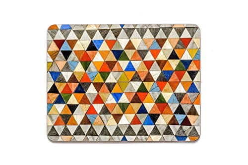 Large Place mats 4 multicolour placemats Set 4 Tablemats geometric design Melamine Heat Resistant