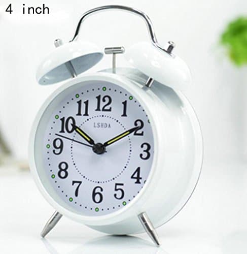 Metal Tabletop clock child Mute Luminous Alarm clock , 6