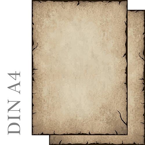 Writing Paper - Antique Design Printed On Both Sides 50 Sheets DIN A4 90 g/m² 51202