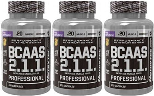 Nutrytec Sport Unisex Bcaa'S 2:1:1 Capsules, Multicolour, 500 Mg