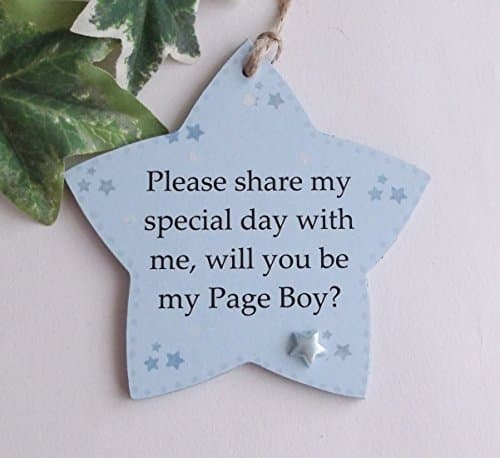 Please Share My Day With Me Will You Be My Page Boy Star Plaque