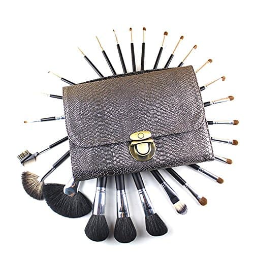 Makeup Brush,26Pcs/Set Bag Wool Wooden Handle Makeup Brush Blending Powder Eyeshadow Contour Concealer High-end Beauty Cosmetic Cheek Brush Tool Kit