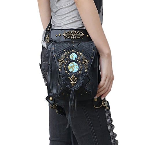 NEW Steam Punk Retro Messenger Bag Skull Pockets