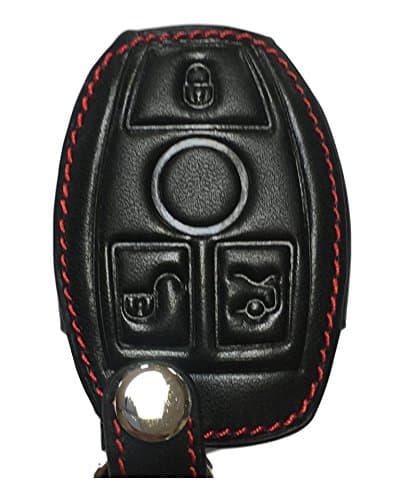 Key Case – Genuine Leather Mercedes Benz A B C CLC E GLA CLA CLS ML GLE GLK S SL SLK CLASS – Leather Key Case, Car Key Case