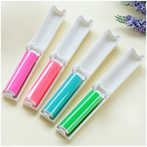 Lint Roller（4pcs）Reusable Foldable portable clothes washing carpet sheets dust suction brush Picker Set Cleaner ,Pet Hair Remover Brush