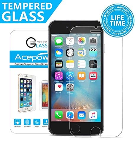 iPhone 7 Screen Protector, ACEPower Tempered Glass Screen Protector For Apple iPhone 7 [3D Touch Compatible] 0.2mm World's Thinnest Ballistics Glas - Protect Your Screen from Bumps, Scratches and Drops (1-Pack)