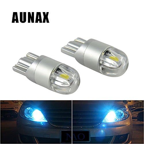 [ AUNAX ] LED Extremely Bright 3030 Chipset 194 168 SMD W5W Turn Signal License Plate Light Trunk Lamp Clearance Lights Reading lamp 12V T10 LED Bulbs (Crystal Blue(6pcs))