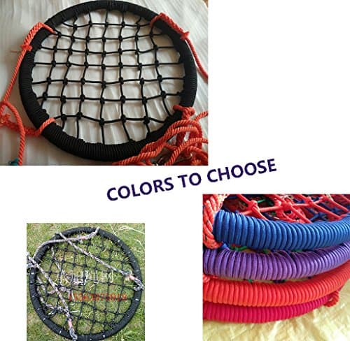 Kid Adults Nest Swing Seat(32") Hammock Pod with Adjustable Nylon-Rope Including Carabineer&Hook (666Lbs)