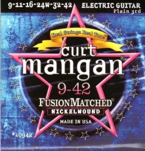 Curt Mangan 9-42 Nickel Wound Electric Guitar Strings 10942