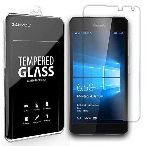 Ganvol Premium Tempered Glass Screen Protector for Microsoft Lumia 650
