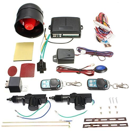 Flying Colourz Universal Vehicle Central Locking Remote Kit Car Alarm Immobiliser Shock Sensor