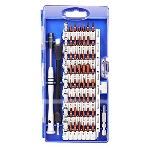 Screwdriver Set, Ankier 60 in 1 Magnetic Electronics Repair Tool Kits for iPhone, iPad Tablets, MacBook, PC, Cameras, Smartphones, Watches, Glasses with Case (Blue)